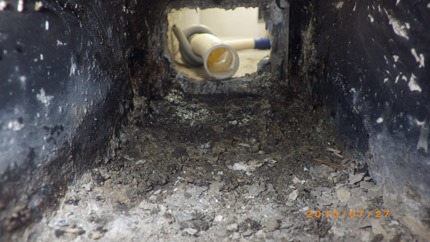 ベランダ排水溝劣化